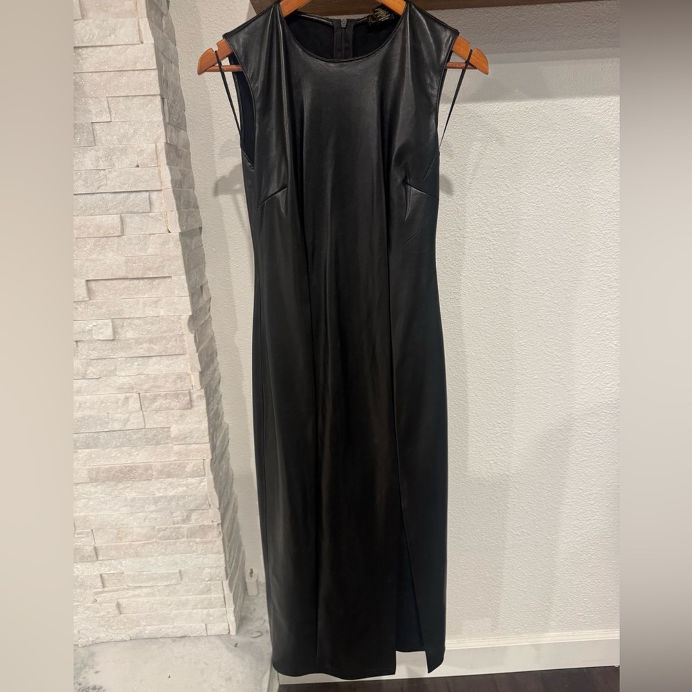House of Harlow faux leather dress size small
